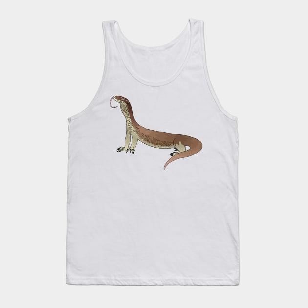 Monitor lizard cartoon illustration Tank Top by Cartoons of fun